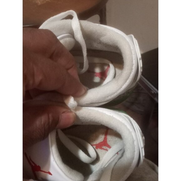 Air Jordan 3 Retro Shoes Womens Size 6 White Cement Lucky Green CK9246-136 OG - Picture 13 of 13